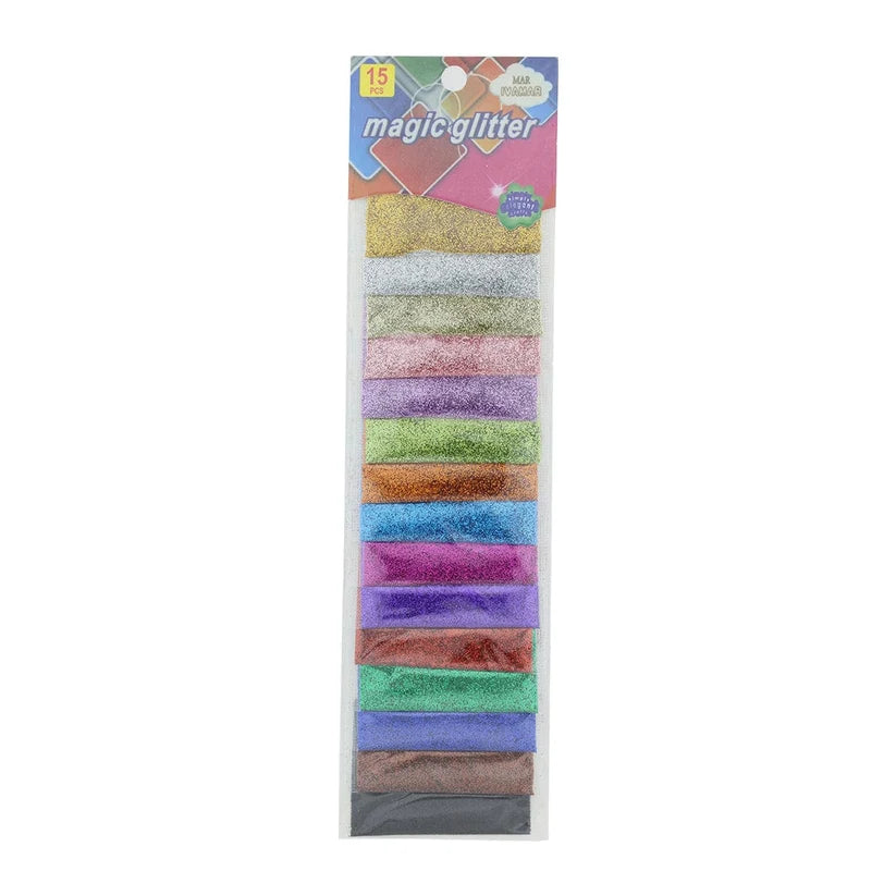 15 in 1 Magic Glitter card