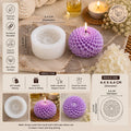 Chrysanthemum Flower Silicone Candle Mould - 3D Dahlia Shape Mould